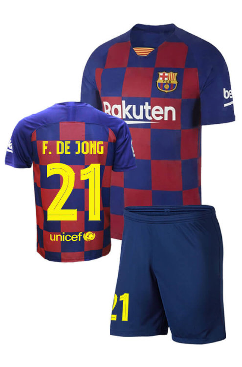 Форма детская ФК Барселона 2019-20 home F. DE JONG 21